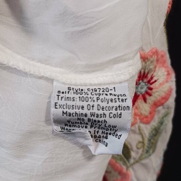 Johnny Was Women's The Grace Top Floral Embroidered Blouse Plus Size XXL NWT - Picture 5 of 10